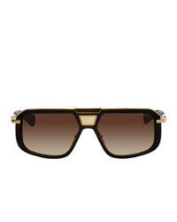 Dita Black And Gold Mach Eight Sunglasses