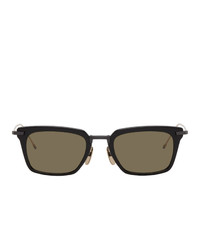 Thom Browne Black And Gold Tbs916 Sunglasses