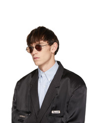 Thom Browne Black And Silver Tbs912 Sunglasses