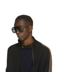 Fendi Black Forever Shield Sunglasses