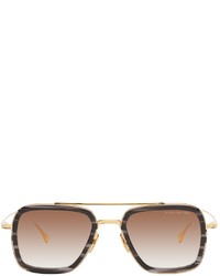 Dita Black Gold Flight006 Sunglasses