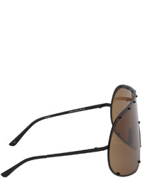 Rick Owens Black Mask Sunglasses