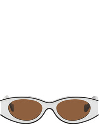Loewe Black White Paulas Ibiza Oval Sunglasses