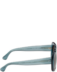 Dries Van Noten Blue Linda Farrow Edition 75 C3 Sunglasses