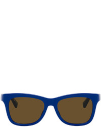 Balenciaga Blue Rectangular Sunglasses