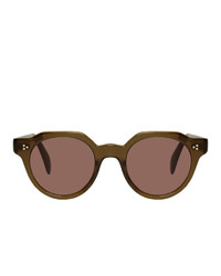 Oliver Peoples Brown And Red Irven Sunglasses