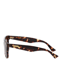 Bottega Veneta Brown Havana Sunglasses