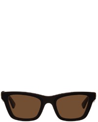 Bottega Veneta Brown Inset Sunglasses