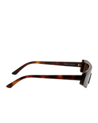 Balenciaga Brown Mask Sunglasses