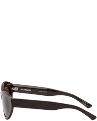 Balenciaga Brown Monogram Sunglasses