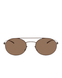 Maison Margiela Brown Mykita Edition Mmesse019 Round Sunglasses