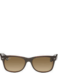 Ray-Ban Brown New Wayfarer Classic Sunglasses