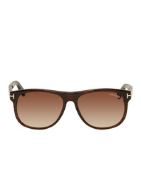 Tom Ford Brown Oliver Soft Square Sunglasses
