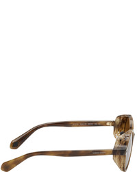 Giorgio Armani Brown Round Sunglasses