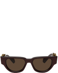 Valentino Garavani Burgundy Cat Eye Sunglasses