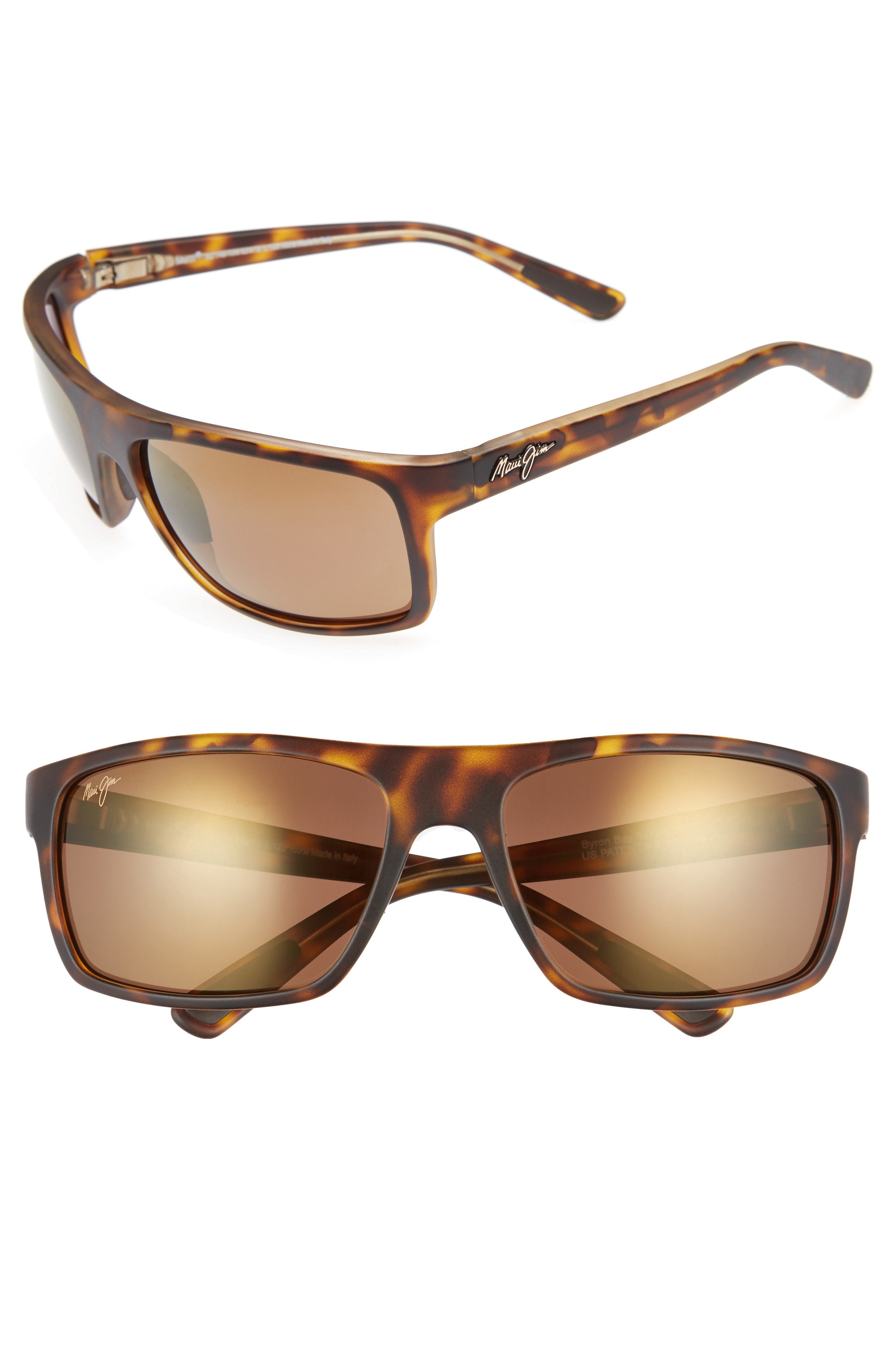 Amazon.com: Maui Jim Men's and Women's Byron Bay Polarized Wrap Sunglasses,  Marlin/Neutral Grey, Large : Clothing, Shoes & Jewelry