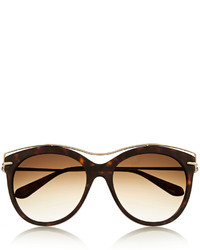 Alexander McQueen Cat Eye Acetate And Metal Sunglasses