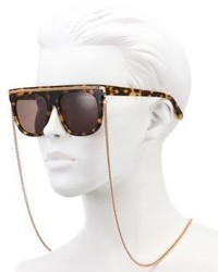 Stella McCartney Chain Trim 55mm Square Sunglasses