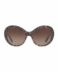 Dolce & Gabbana Chunky Gradient Round Sunglasses