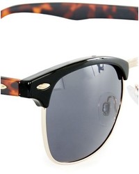 Topman Clubmaster 50mm Sunglasses Brown