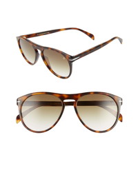 Eyewear by David Beckham Db1008s 55mm Round Keyhole Sunglasses