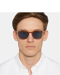 Barton Perreira Dean Square Frame Acetate And Gold Tone Sunglasses