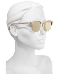 Le Specs Deja Vu 51mm Round Sunglasses