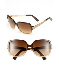 Dior Soie 2 56mm Sunglasses Brown Honey One Size