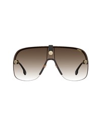 Carrera Eyewear Epica Ii 99mm Shield Sunglasses In Shiny Brown Goldbrown Shaded At Nordstrom