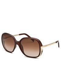 Fendi Square Brown Sunglasses