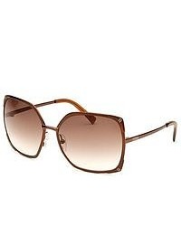 Fendi Square Brown Sunglasses