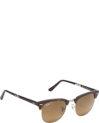 Ray-Ban Folding Clubmaster Sunglasses Brown