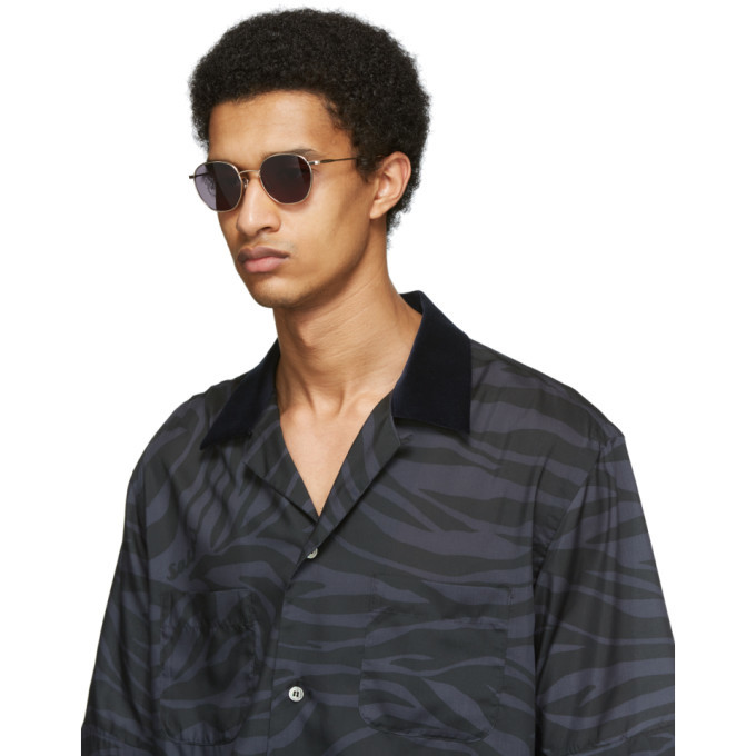Native Sons Gold And Grey Roy 47 Sunglasses, $283 | SSENSE