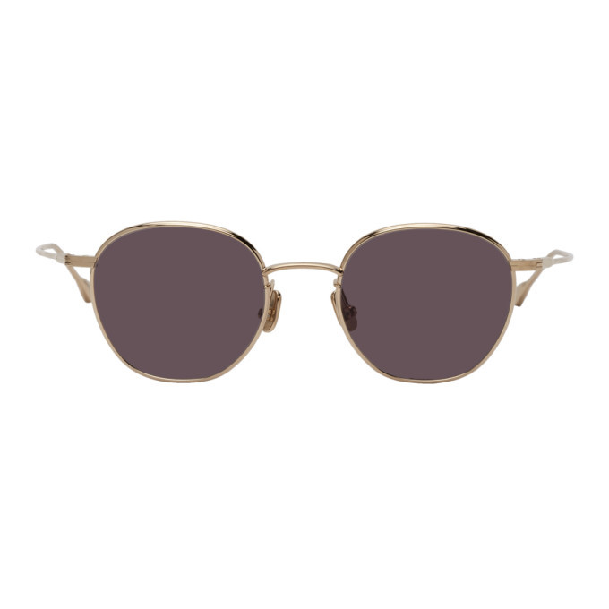 Native Sons Gold And Grey Roy 47 Sunglasses, $283 | SSENSE | Lookastic