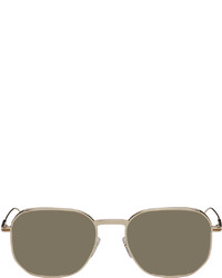 Zegna Gold Brown Panthos Sunglasses