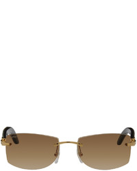 Cartier Gold C De Signature Sunglasses