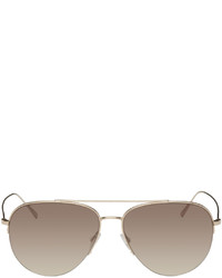 Oliver Peoples Gold Cleamons Sunglasses