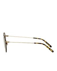 Oliver Peoples Gold Ellice Sunglasses