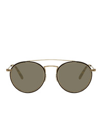 Oliver Peoples Gold Ellice Sunglasses