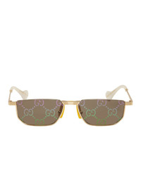 Gucci Gold Fashion Show 60s Sunglasses