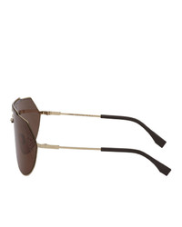 Fendi Gold Forever Shield Sunglasses