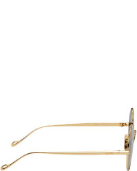 Loewe Gold Metal Frame Round Sunglasses