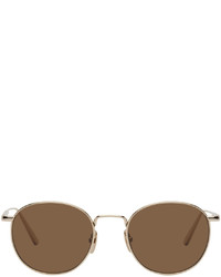 Chimi Gold Round Sunglasses