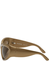 Balenciaga Gold Shield Sunglasses