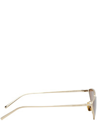 Saint Laurent Gold Shiny Cat Eye Sunglasses