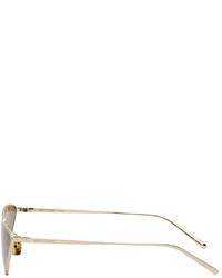 Saint Laurent Gold Shiny Cat Eye Sunglasses