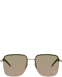 Saint Laurent Gold Sl 312 M Sunglasses
