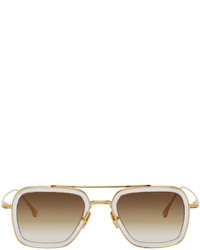Dita Gold Transparent Flight006 Sunglasses