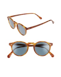 Oliver Peoples Gregory Peck 47mm Round Sunglasses  
