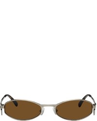 Marine Serre Gunmetal Vuarnet Edition Swirl Frame Oval Sunglasses